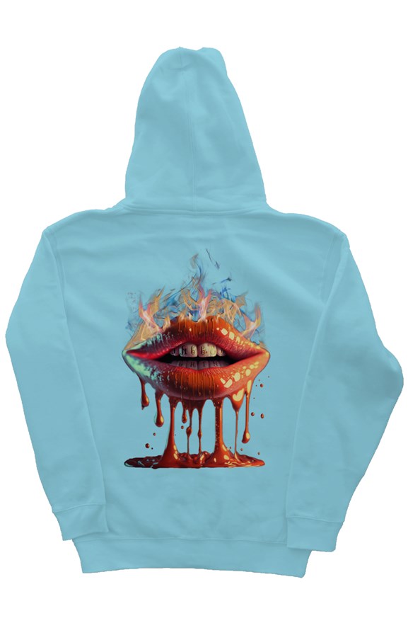 Burning Passion Blue Aqua Hoodie