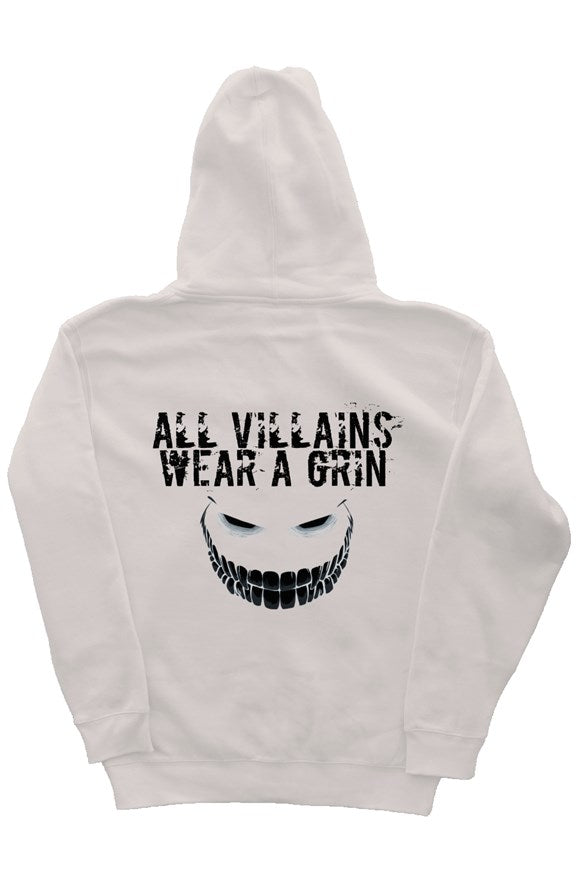 All Villains Wear A Grin Bone Hoodie Black