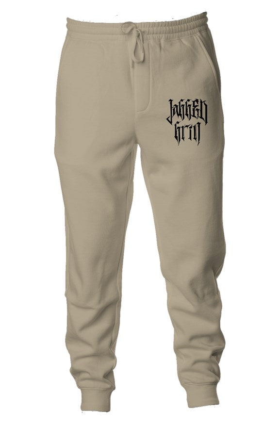 Beige Black Joggers