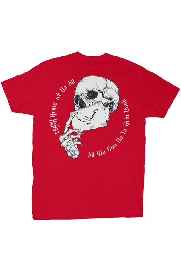Death Grins At Us All Red