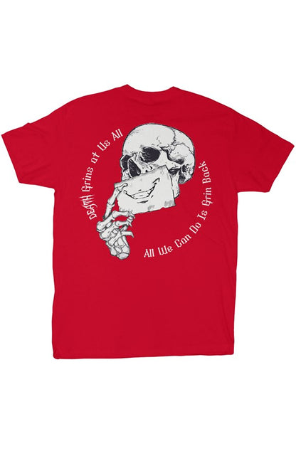 Death Grins At Us All Red
