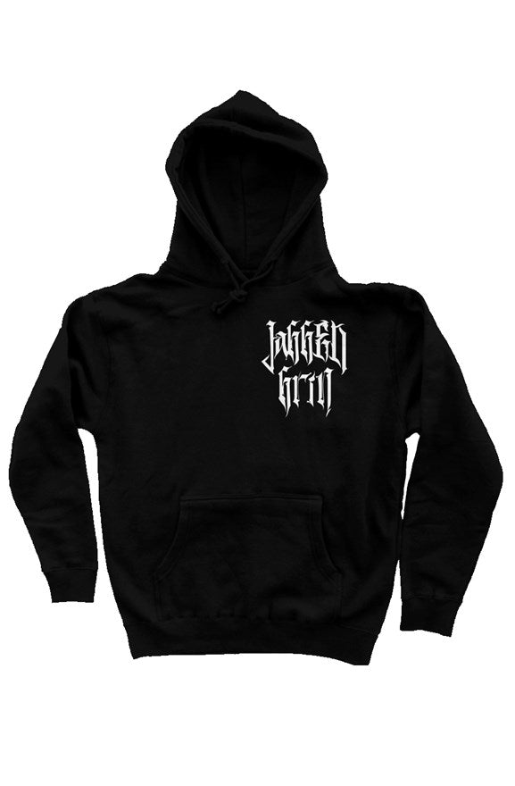 Death Grins At Us All Black Hoodie