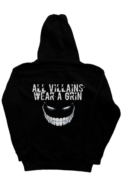 All Villains Wear A Grin Black Hoodie