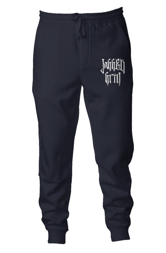 Navy White Joggers