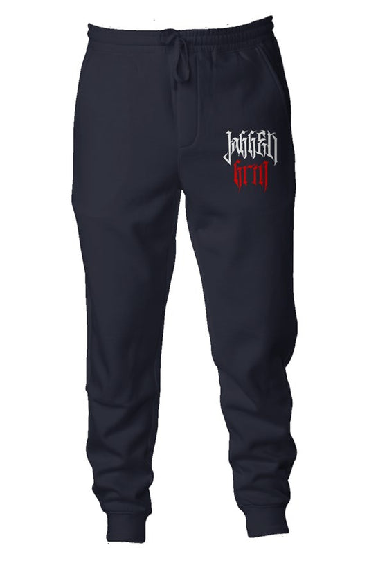 Navy Red Joggers
