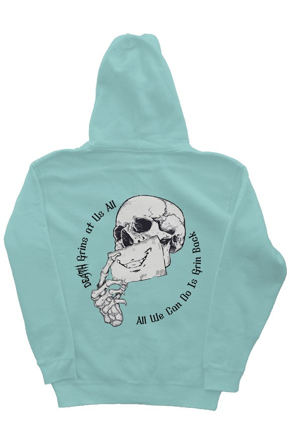 Death Grins At Us All Mint Hoodie