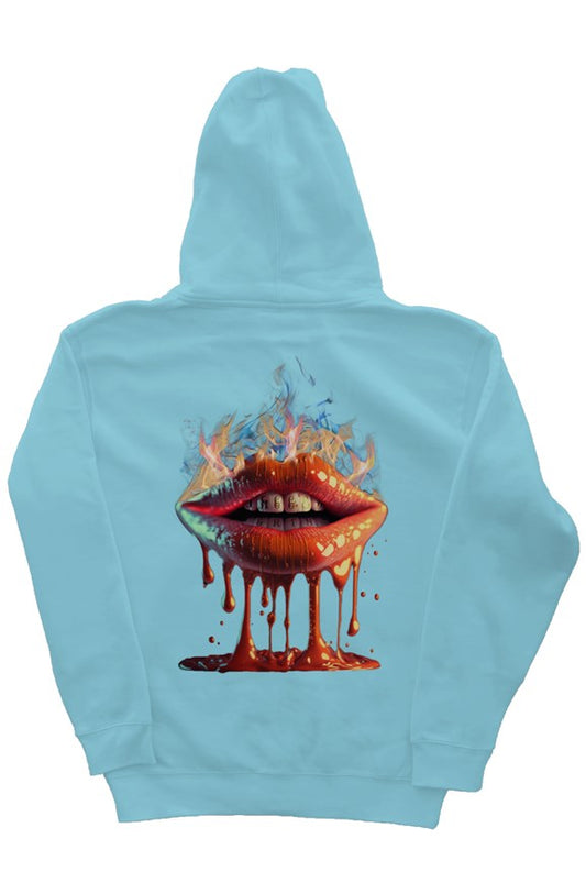 Burning Passion Blue Aqua Hoodie