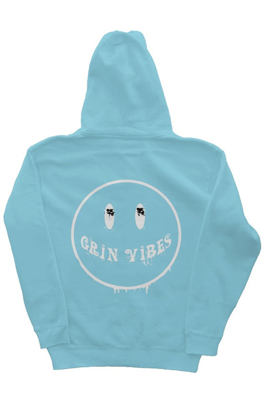 Grin Vibes Blue Aqua Hoodie