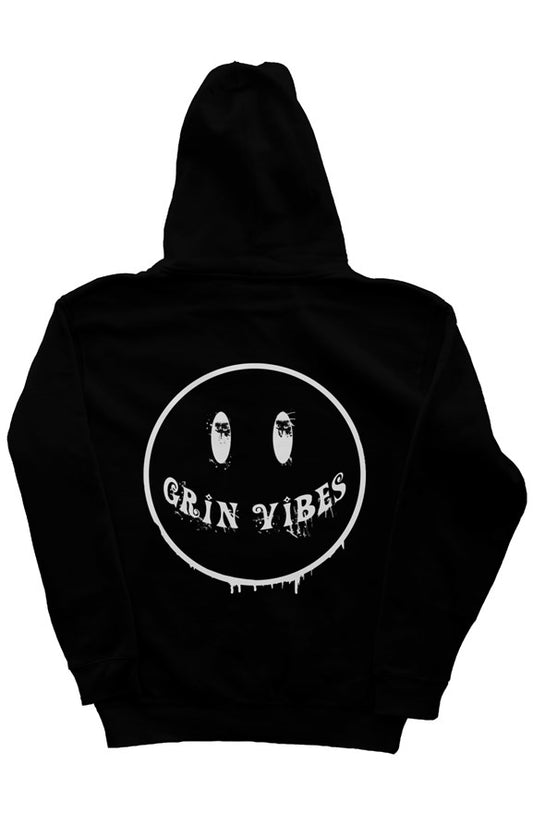 Grin Vibes Black Hoodie