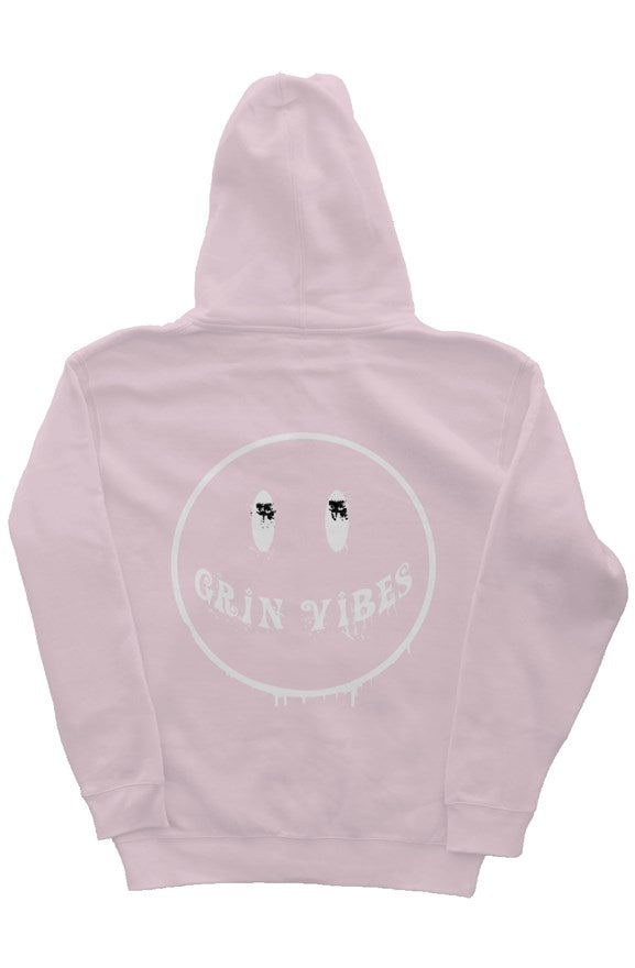 Grin Vibes Light Pink Hoodie