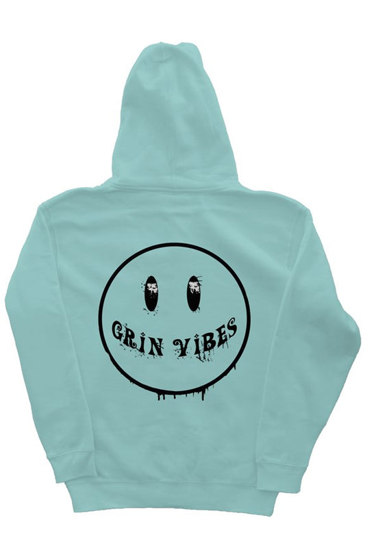 Grin Vibes Mint Hoodie Black