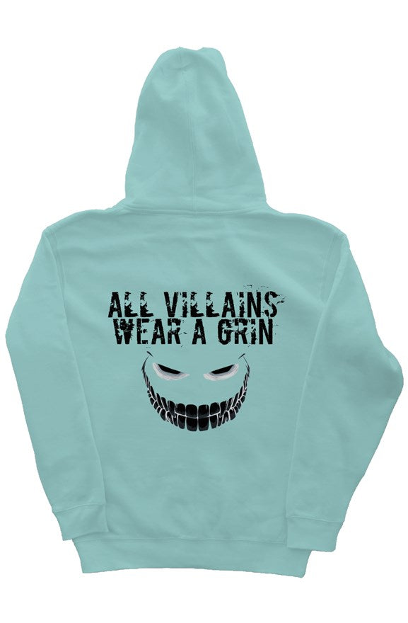 All Villains Wear A Grin Mint Hoodie Black