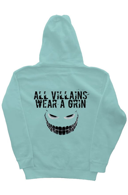 All Villains Wear A Grin Mint Hoodie Black