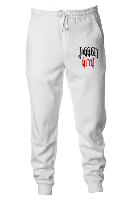 White Red Joggers