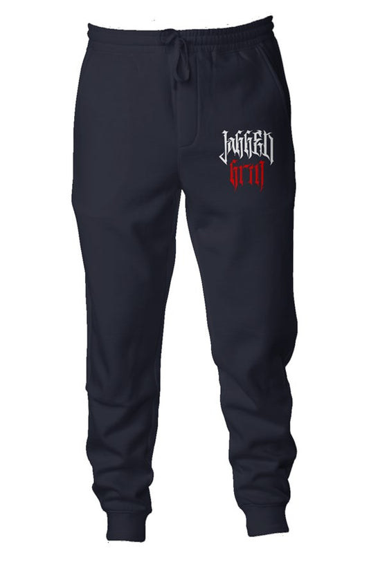 Navy Red Joggers
