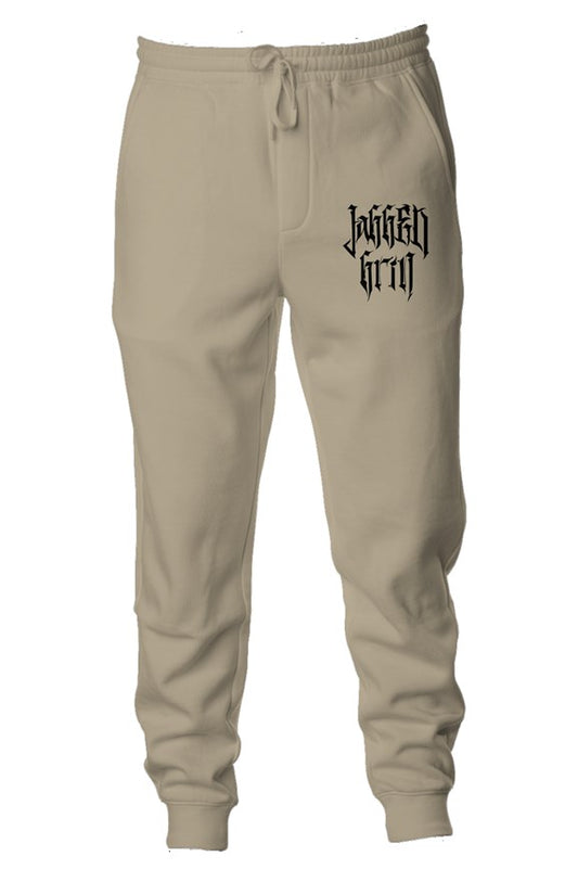 Beige Black Joggers