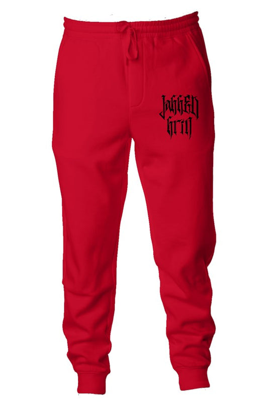 Red Black Joggers